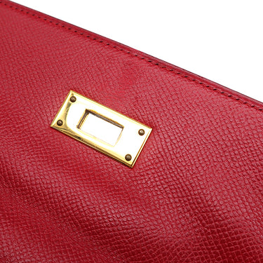 エルメス HERMES ケリー32 内縫い ルージュヴィフ クシュベル 2WAYバッグ ゴールド金具 赤 ハンドバッグ ショルダー