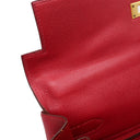 エルメス HERMES ケリー32 内縫い ルージュヴィフ クシュベル 2WAYバッグ ゴールド金具 赤 ハンドバッグ ショルダー