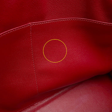 エルメス HERMES ケリー32 内縫い ルージュヴィフ クシュベル 2WAYバッグ ゴールド金具 赤 ハンドバッグ ショルダー