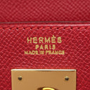 エルメス HERMES ケリー32 内縫い ルージュヴィフ クシュベル 2WAYバッグ ゴールド金具 赤 ハンドバッグ ショルダー