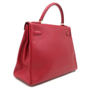 エルメス HERMES ケリー32 内縫い ルージュヴィフ クシュベル 2WAYバッグ ゴールド金具 赤 ハンドバッグ ショルダー