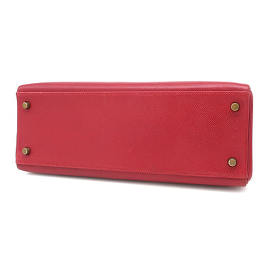 エルメス HERMES ケリー32 内縫い ルージュヴィフ クシュベル 2WAYバッグ ゴールド金具 赤 ハンドバッグ ショルダー