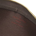 ルイヴィトン LOUIS VUITTON カードキーケース ポシェット クレ N62658 ダミエエベヌ ダミエキャンバス コインケース ゴールド金具 茶 キーチェーン付き