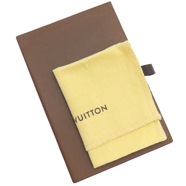 ルイヴィトン LOUIS VUITTON カードキーケース ポシェット クレ N62658 ダミエエベヌ ダミエキャンバス コインケース ゴールド金具 茶 キーチェーン付き