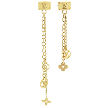 ルイヴィトン LOUIS VUITTON イヤフォンアクセサリー ナノグラム M69647 ゴールド GP ファッション雑貨 ゴールド金具 AirPods モノグラムモチーフ