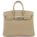 エルメス HERMES バーキン25 ベージュマルファ トゴ ハンドバッグ シルバー金具 新品 未使用