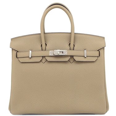 エルメス HERMES バーキン25 ベージュマルファ トゴ ハンドバッグ シルバー金具 新品 未使用