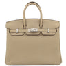 エルメス HERMES バーキン25 ベージュマルファ トゴ ハンドバッグ シルバー金具 新品 未使用