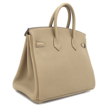 エルメス HERMES バーキン25 ベージュマルファ トゴ ハンドバッグ シルバー金具 新品 未使用