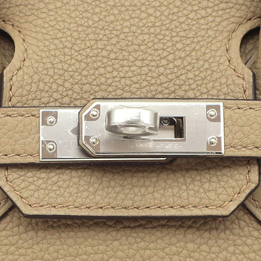 エルメス HERMES バーキン25 ベージュマルファ トゴ ハンドバッグ シルバー金具 新品 未使用
