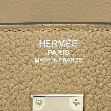 エルメス HERMES バーキン25 ベージュマルファ トゴ ハンドバッグ シルバー金具 新品 未使用