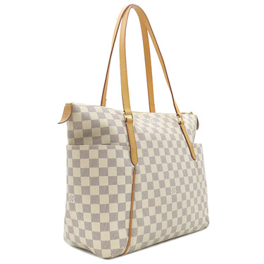 ルイヴィトン LOUIS VUITTON トータリー MM N41279 ダミエアズール ダミエアズールキャンバス トートバッグ ゴールド金具 白