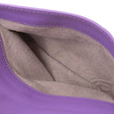 ボッテガヴェネタ BOTTEGA VENETA イントレチャート パープル レザー ショルダーバッグ ガンメタル金具 紫