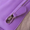 ボッテガヴェネタ BOTTEGA VENETA イントレチャート パープル レザー ショルダーバッグ ガンメタル金具 紫