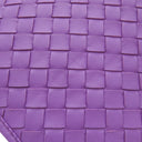 ボッテガヴェネタ BOTTEGA VENETA イントレチャート パープル レザー ショルダーバッグ ガンメタル金具 紫