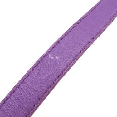 ボッテガヴェネタ BOTTEGA VENETA イントレチャート パープル レザー ショルダーバッグ ガンメタル金具 紫