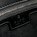 グッチ GUCCI ダブルGプレート 739721 ブラック レザー 2WAYバッグ シルバー金具 黒 ショルダー クラッチ