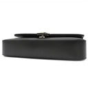 グッチ GUCCI ダブルGプレート 739721 ブラック レザー 2WAYバッグ シルバー金具 黒 ショルダー クラッチ