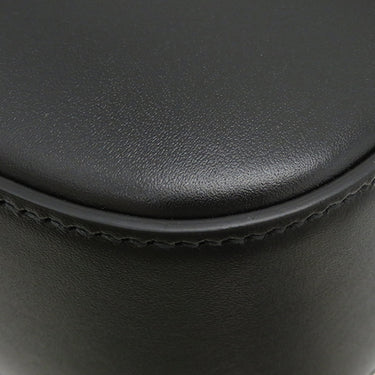 グッチ GUCCI ダブルGプレート 739721 ブラック レザー 2WAYバッグ シルバー金具 黒 ショルダー クラッチ