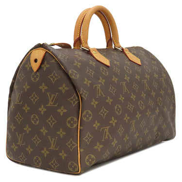 ルイヴィトン LOUIS VUITTON スピーディ 35 M41524 モノグラム モノグラムキャンバス ハンドバッグ ゴールド金具 茶 鍵・パドロック欠品