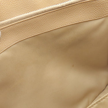 シャネル CHANEL マトラッセ GST トートバッグ A50995 ベージュ キャビアスキン トートバッグ シルバー金具 ココマーク チェーンショルダー