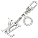 ルイヴィトン LOUIS VUITTON ポルト クレ イニシアルLV M65071 シルバー メタル キーホルダー シルバー金具 チャーム