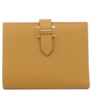 エルメス HERMES ベアンコンパクト セサミ ヴォーエプソン 二つ折り財布 ゴールド金具 新品 未使用 茶