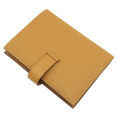 エルメス HERMES ベアンコンパクト セサミ ヴォーエプソン 二つ折り財布 ゴールド金具 新品 未使用 茶