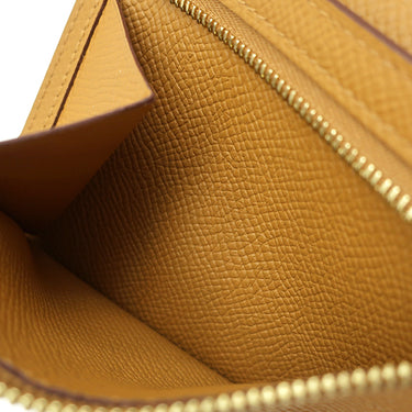 エルメス HERMES ベアンコンパクト セサミ ヴォーエプソン 二つ折り財布 ゴールド金具 新品 未使用 茶
