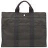 エルメス HERMES エールライントート MM グレー キャンバス トートバッグ シルバー金具 鍵・カデナ欠品