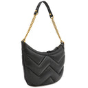 グッチ GUCCI GGマーモント スモール 777263 ブラック レザー ショルダーバッグ ヴィンテージ金具 黒 チェーンショルダー