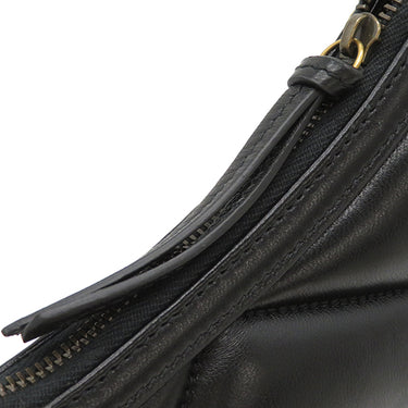 グッチ GUCCI GGマーモント スモール 777263 ブラック レザー ショルダーバッグ ヴィンテージ金具 黒 チェーンショルダー