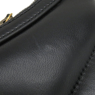 グッチ GUCCI GGマーモント スモール 777263 ブラック レザー ショルダーバッグ ヴィンテージ金具 黒 チェーンショルダー