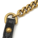 グッチ GUCCI GGマーモント スモール 777263 ブラック レザー ショルダーバッグ ヴィンテージ金具 黒 チェーンショルダー