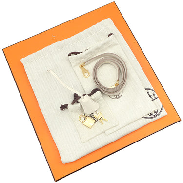 エルメス HERMES ケリー28 内縫い クレ トゴ 2WAYバッグ ゴールド金具 オフホワイト ショルダー