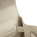 エルメス HERMES ケリー28 内縫い クレ トゴ 2WAYバッグ ゴールド金具 オフホワイト ショルダー