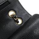 シャネル CHANEL マトラッセ 25 フラップバッグ A01112 ブラック キャビアスキン ショルダーバッグ ゴールド金具 黒 ダブルフラップ ダブルチェーン Wチェーン