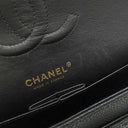 シャネル CHANEL マトラッセ 25 フラップバッグ A01112 ブラック キャビアスキン ショルダーバッグ ゴールド金具 黒 ダブルフラップ ダブルチェーン Wチェーン