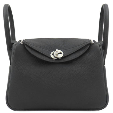 エルメス HERMES リンディ26 ブラック トリヨンクレマンス 2WAYバッグ シルバー金具 新品 未使用 黒