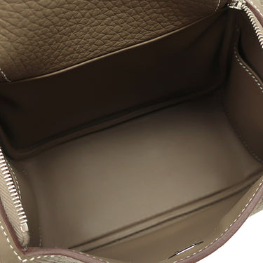 エルメス HERMES リンディ ミニ 20 エトゥープ トリヨンクレマンス ショルダーバッグ シルバー金具 新品 未使用 グレージュ