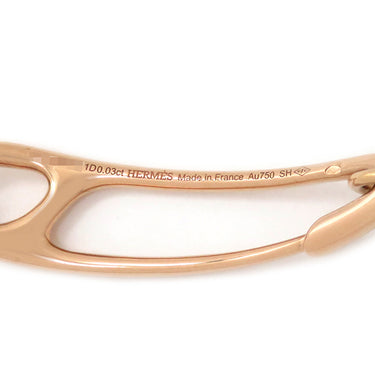 エルメス HERMES シェーヌダンクル パンク H122404B 00ST ピンクゴールド K18PG ダイヤモンド SH ブレスレット 750PG 18K