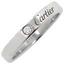 カルティエ Cartier C ドゥ カルティエ B4051300 プラチナシルバー Pt950 #51(JP11) リング 指輪 エングレーブド ロゴ 1P ウェディングリング プラチナ 11号
