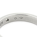 カルティエ Cartier C ドゥ カルティエ B4051300 プラチナシルバー Pt950 #51(JP11) リング 指輪 エングレーブド ロゴ 1P ウェディングリング プラチナ 11号