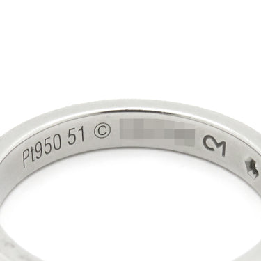 カルティエ Cartier C ドゥ カルティエ B4051300 プラチナシルバー Pt950 #51(JP11) リング 指輪 エングレーブド ロゴ 1P ウェディングリング プラチナ 11号