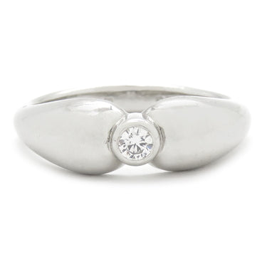 ティファニー Tiffany & Co ダイヤリング プラチナシルバー Pt950 リング 指輪 1Pダイヤ T＆Co. エルサペレッティ 9号