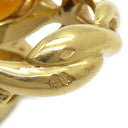 シャネル CHANEL クローバー リング オレンジXイエローゴールド K18YG シトリン ガーネット リング 指輪 黄 18K 750YG 14号