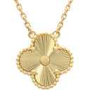 ヴァンクリーフアーペル Van Cleef & Arpels ヴィンテージ アルハンブラ ペンダント VCARP4KL00 イエローゴールド K18YG ネックレス Au750 ギヨシェ