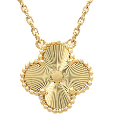 ヴァンクリーフアーペル Van Cleef & Arpels ヴィンテージ アルハンブラ ペンダント VCARP4KL00 イエローゴールド K18YG ネックレス Au750 ギヨシェ