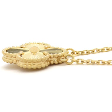 ヴァンクリーフアーペル Van Cleef & Arpels ヴィンテージ アルハンブラ ペンダント VCARP4KL00 イエローゴールド K18YG ネックレス Au750 ギヨシェ