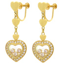 ショパール CHOPARD ハッピーダイヤモンド イエローゴールド K18YG ダイヤモンド イヤリング ムービングダイヤ 3P 三粒 18K Au750